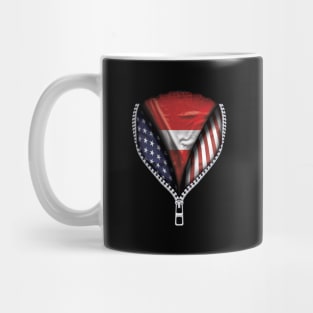 Latvian Flag  Latvia Flag American Flag Zip Down - Gift for Latvian From Latvia Mug